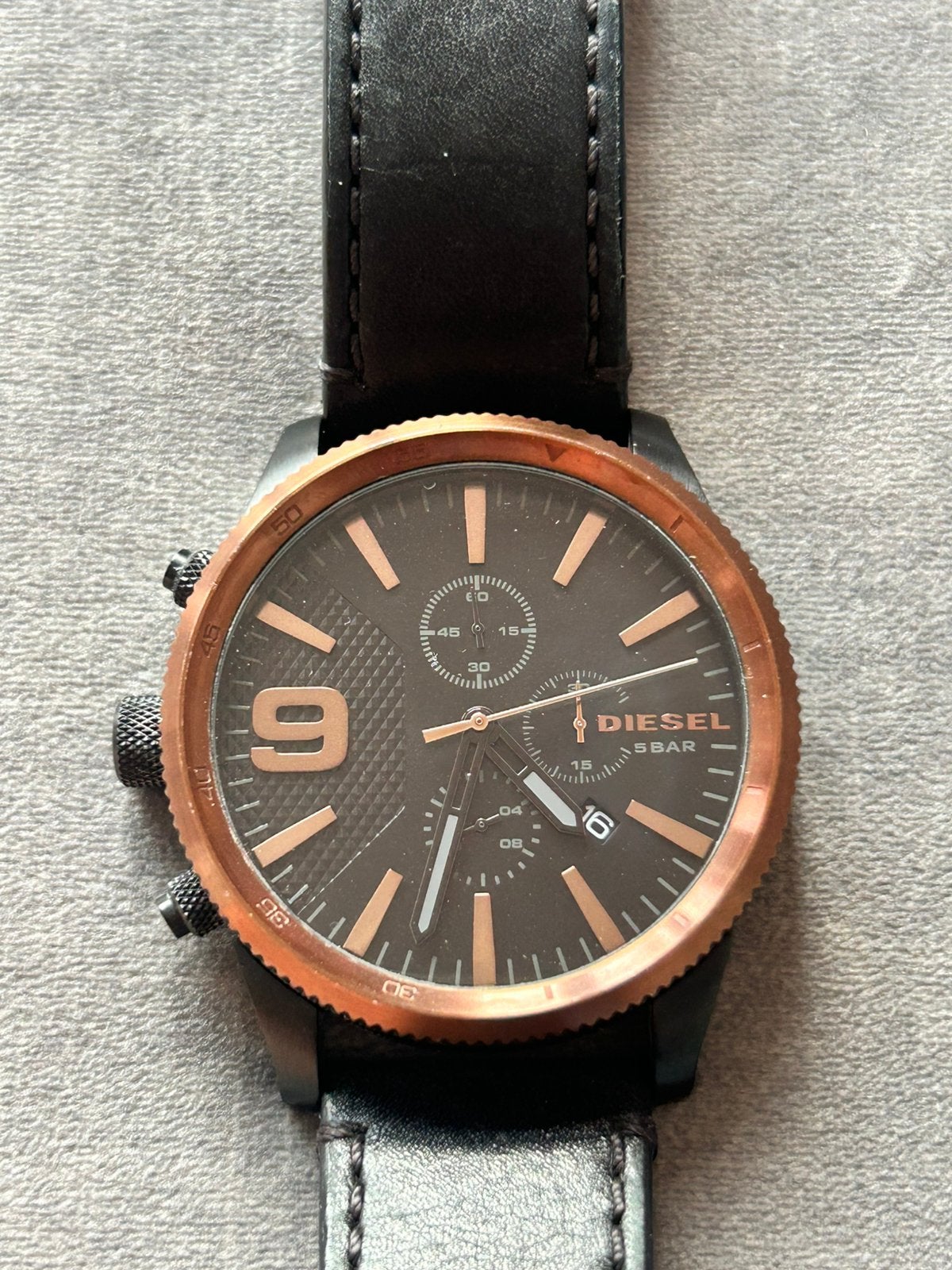 Diesel herenhorloge DZ4445, Ophalen, Gebruikt, Staal, Overige merken