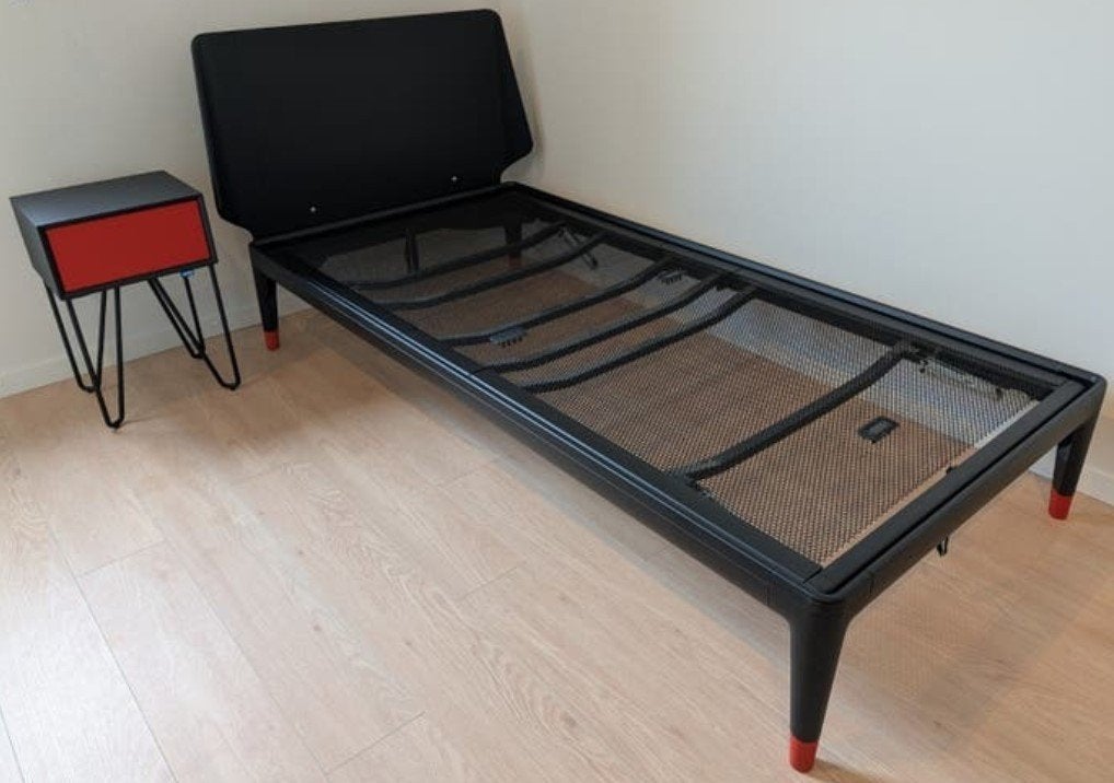 Auping Essential bed 100x210 cm, Eenpersoons, Ophalen of Verzenden, Zo goed als nieuw, Metaal