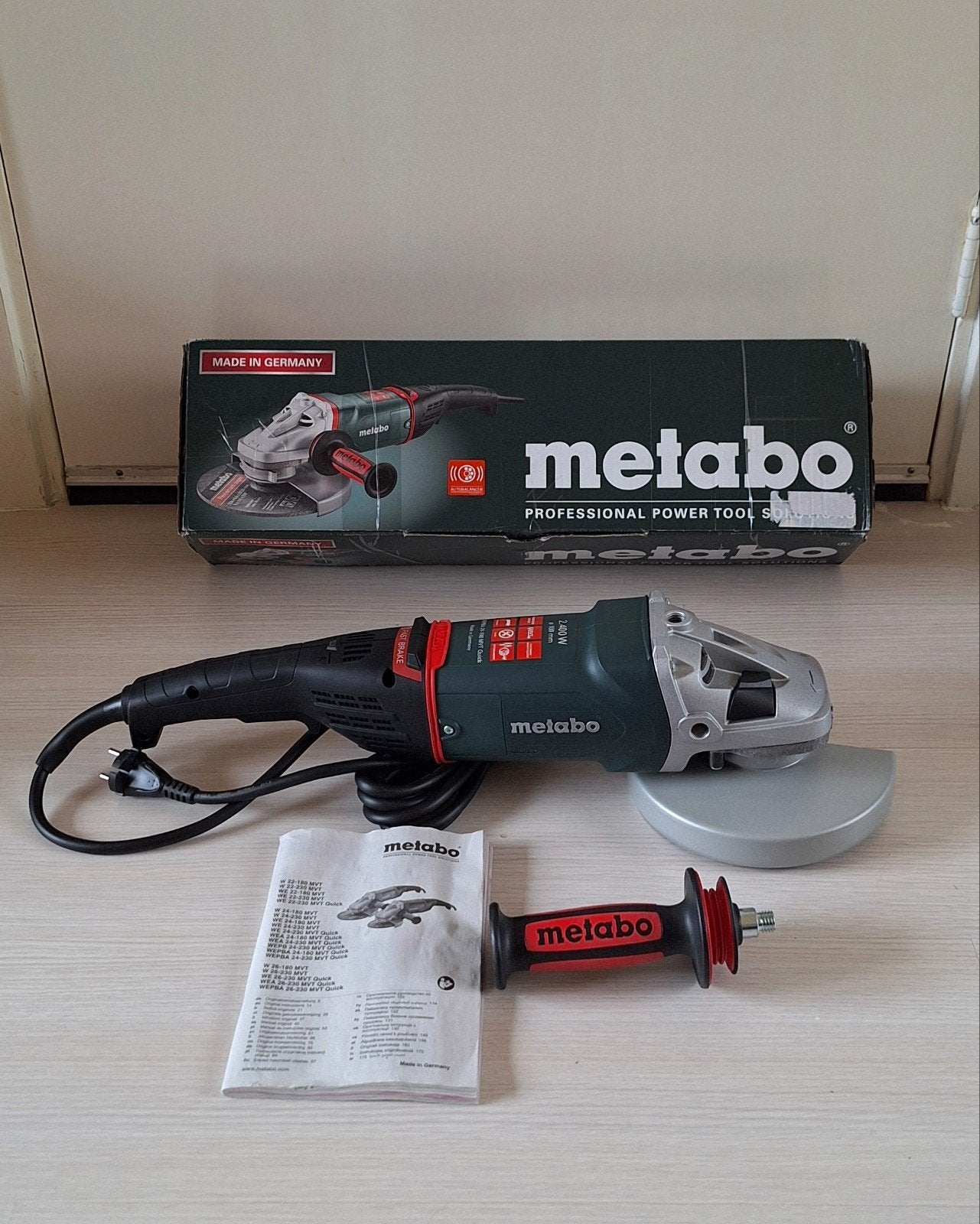 🟢METABO WEPBA 24-180 MVT QUICK HAAKSE SLIJPER, Ophalen of Verzenden, Nieuw, 1000 watt of meer, Haakse handslijpmachine