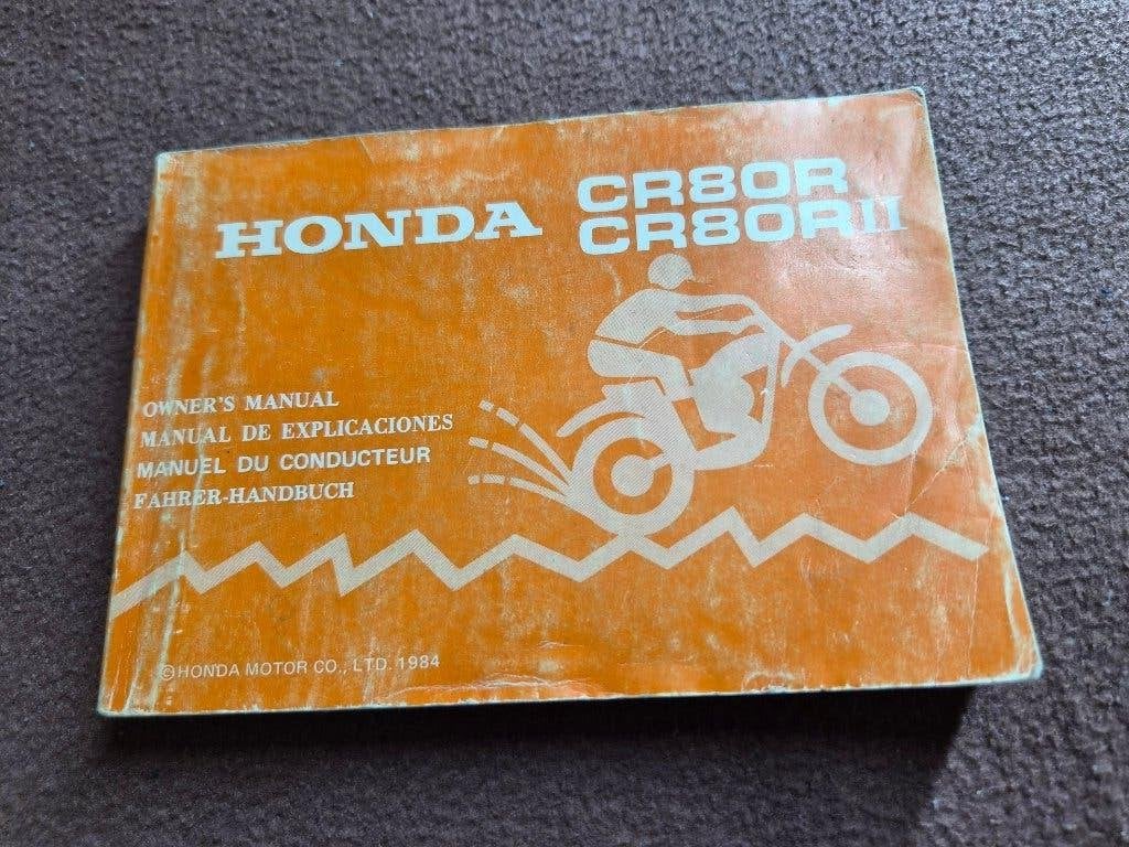 Handleiding / Instruktieboek Honda CR 80R 1984, Motoren, Ophalen of Verzenden, Honda