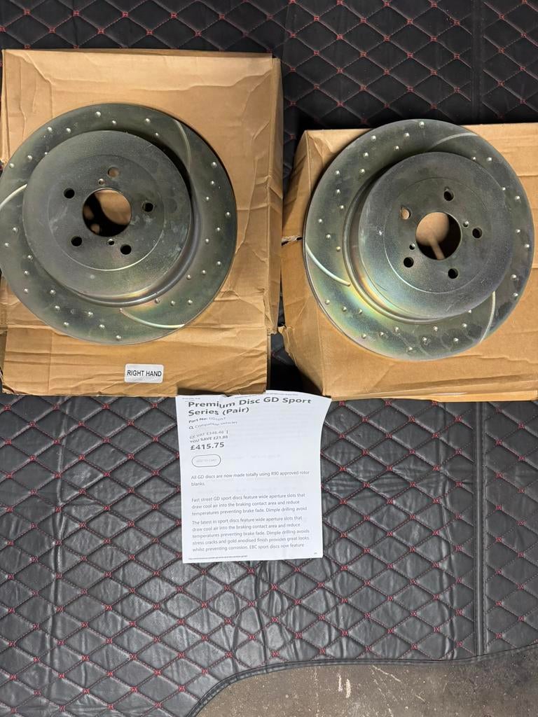 Nieuwe EBC GD1057 performance remschijven brembos achteras, Ophalen of Verzenden, Nieuw, Subaru