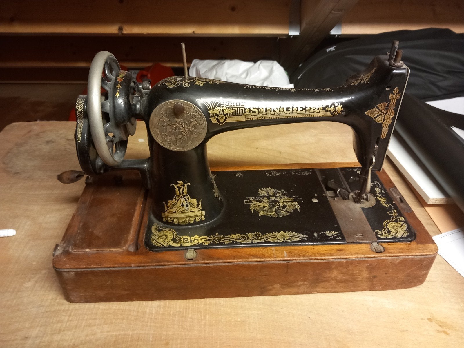 Antieke Singer Naaimachine - Decoratief Stuk, Ophalen