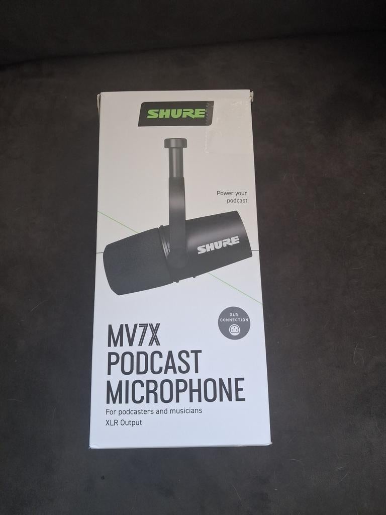 Shure MV7X Podcast Microfoon - XLR Output, Muziek en Instrumenten, Microfoons, Ophalen of Verzenden, Zo goed als nieuw, Studiomicrofoon