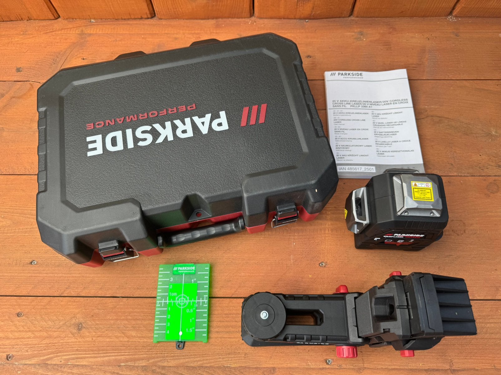 Kruislijnlaser Parkside Performance 20V accu-kruislijnlaser, Ophalen of Verzenden, Zo goed als nieuw