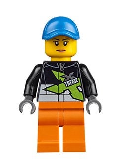 LEGO City cty0543 Xtreme Powerboat Driver, Female, Black, Lego, Ophalen of Verzenden, Minifiguur, City