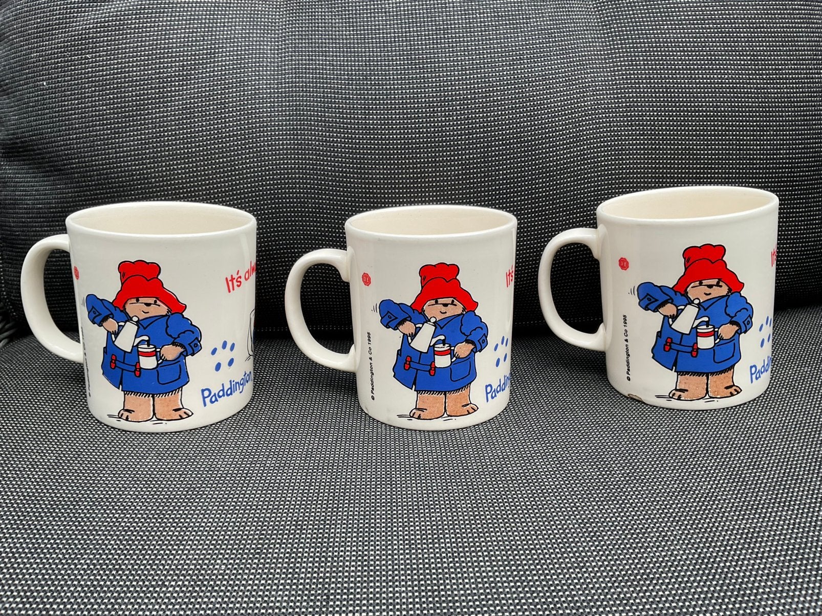 3 zgan bekers paddington beertje Paddington of mokken, Ophalen, Overige materialen, Zo goed als nieuw, Overige stijlen
