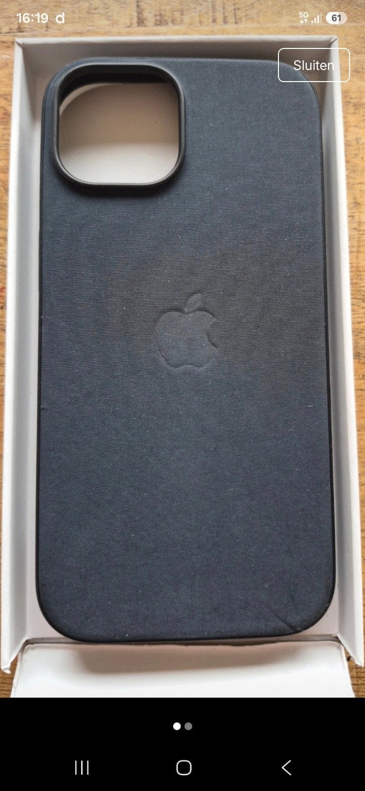 Apple iPhone 15 FineWoven Case - Zwart, Telecommunicatie, Zwart, MagSafe, Hoesje of Tasje, Ophalen of Verzenden