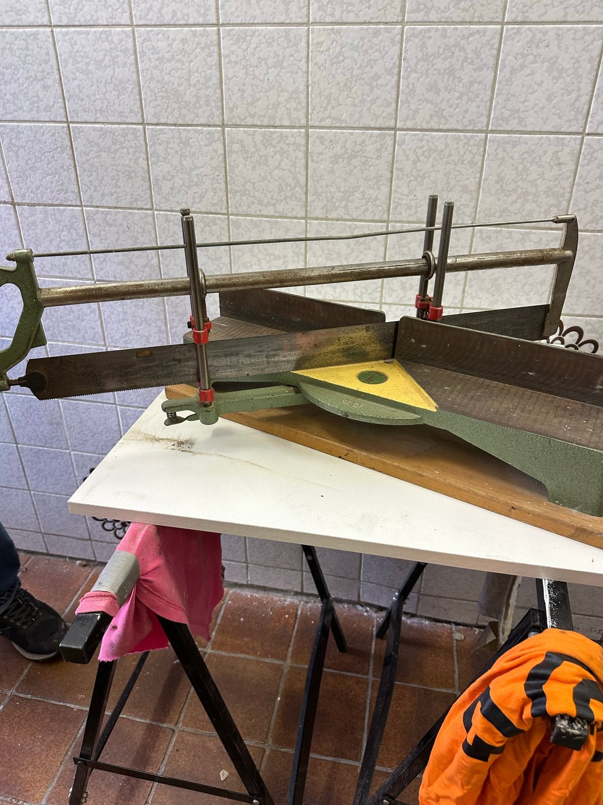 Ulmia verstekzaag - Vintage handzaag, Ophalen, Gebruikt, Afkortzaag