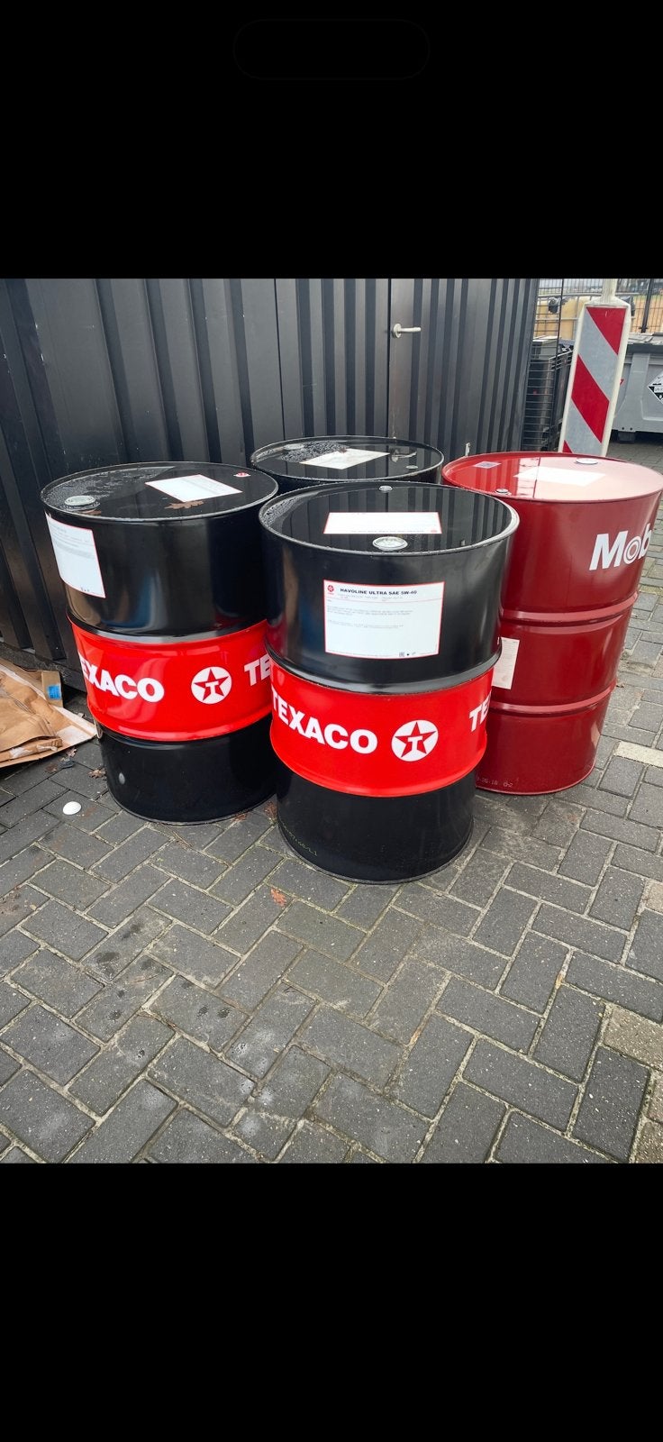 Olievaten 200 liter, Tuin en Terras, Ophalen of Verzenden, Zo goed als nieuw