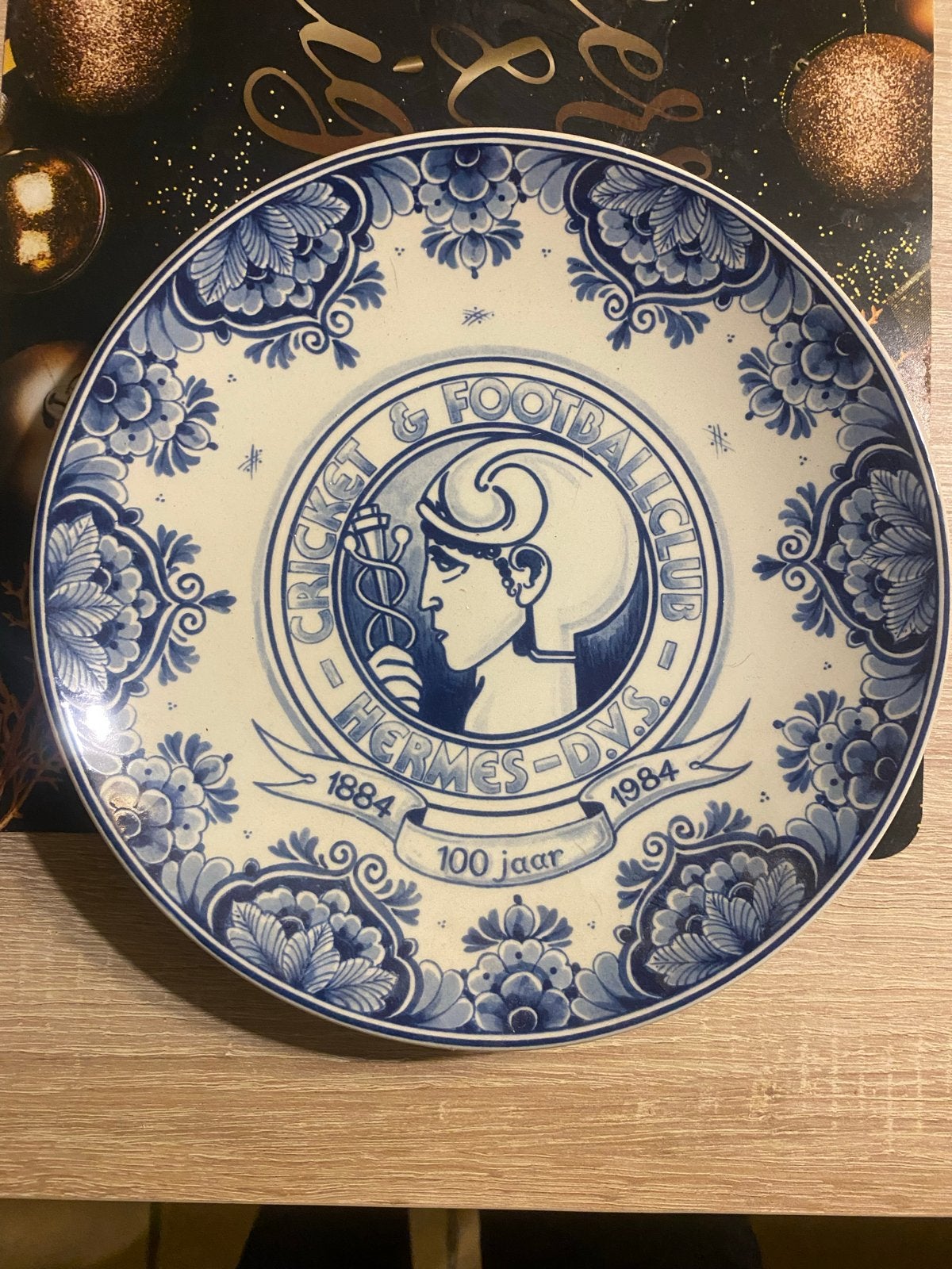 Set van 3 decoratieve Delfts blauwe borden, Ophalen