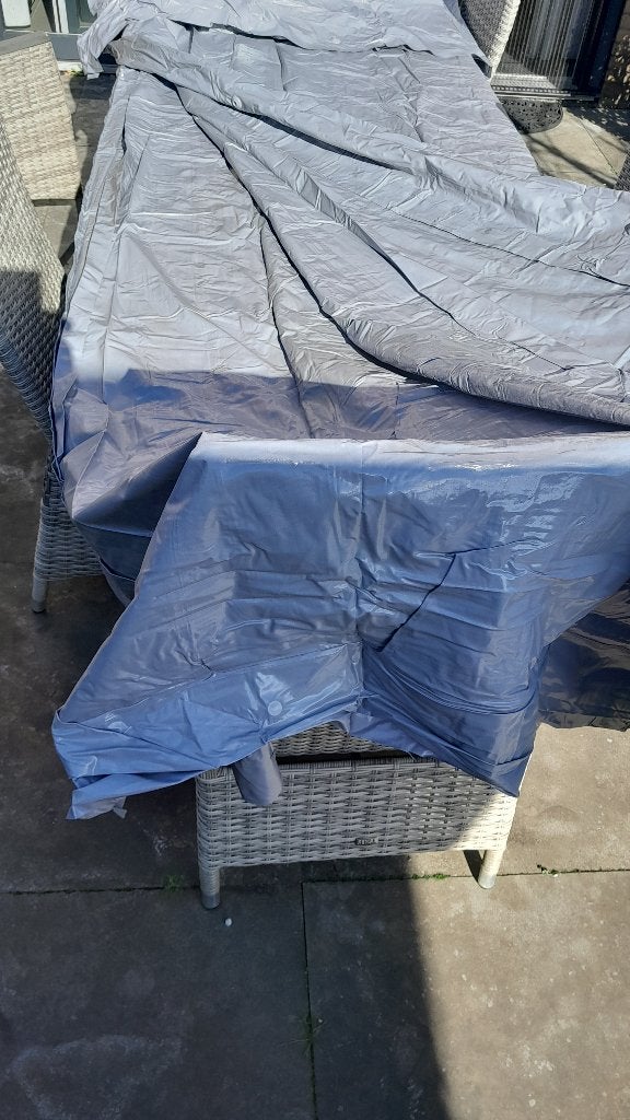 PVC grondzeil met opblaasbare rand, Ophalen, Gebruikt