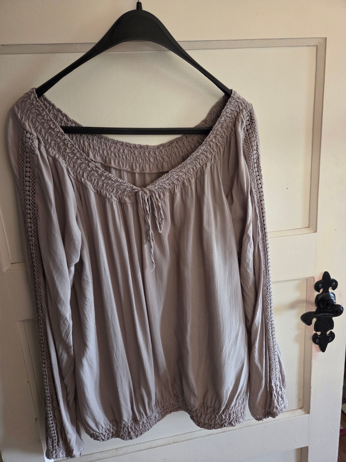 damesblouse, Ophalen of Verzenden, Beige, Lange mouw