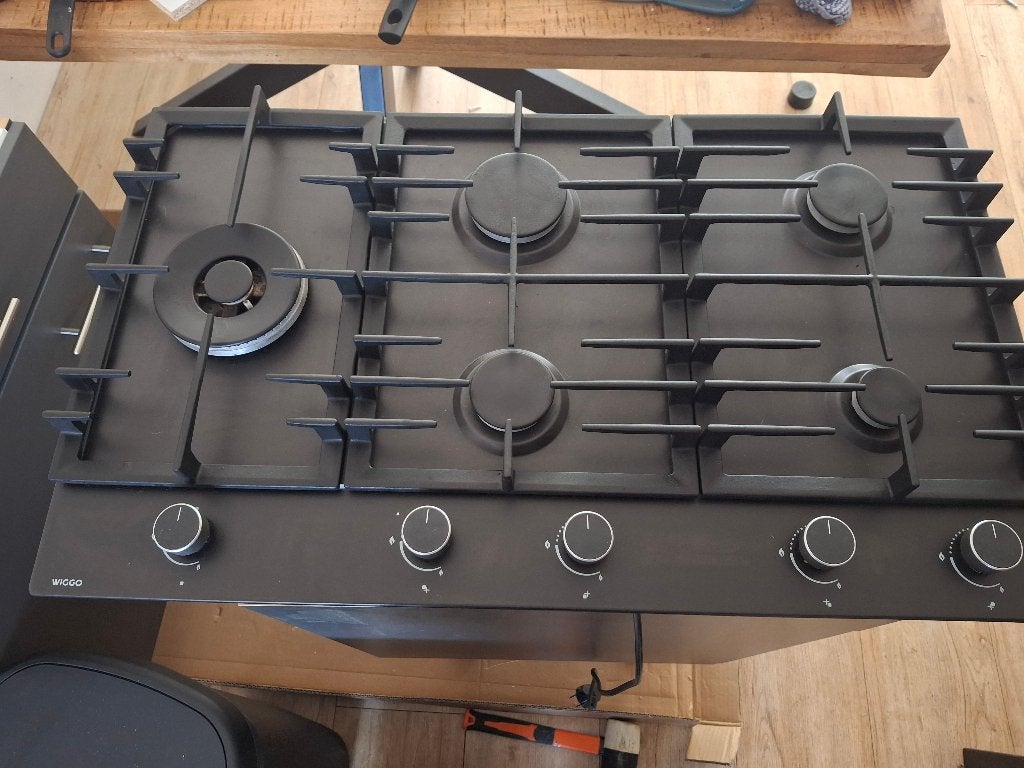 Gas kookplaat, Witgoed en Apparatuur, Kookplaten, Ophalen, Zo goed als nieuw, Inbouw, Gas