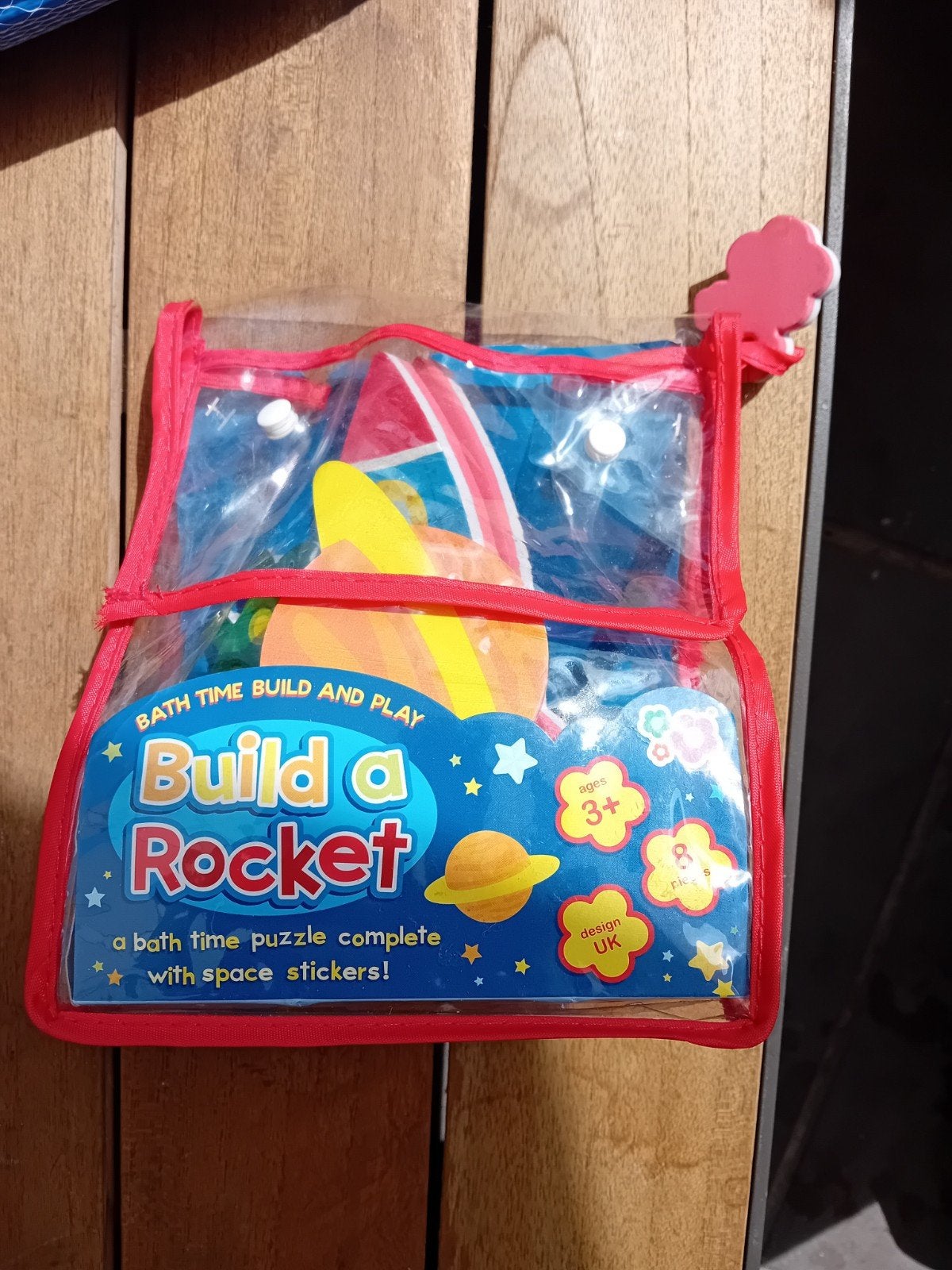 Nieuw badspeelgoed: Build a Rocket puzzel met stickers, Ophalen of Verzenden, Nieuw