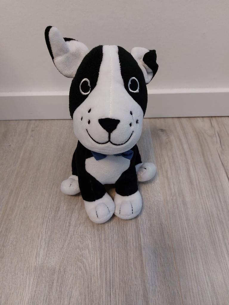 Knuffel dopodopo takko hond zwart L830, Kinderen en Baby's, Ophalen of Verzenden, Zo goed als nieuw, Hond