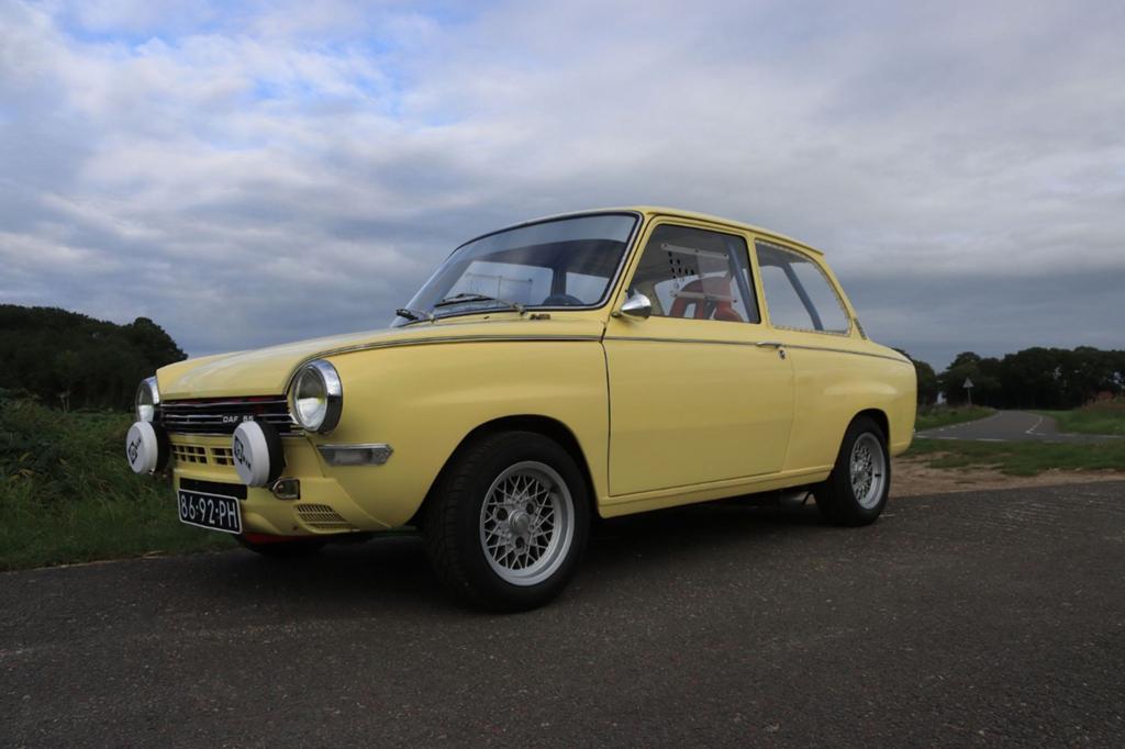 Daf55 rallye, Auto's, Oldtimers, Automaat, Achterwielaandrijving, Geel, Daf