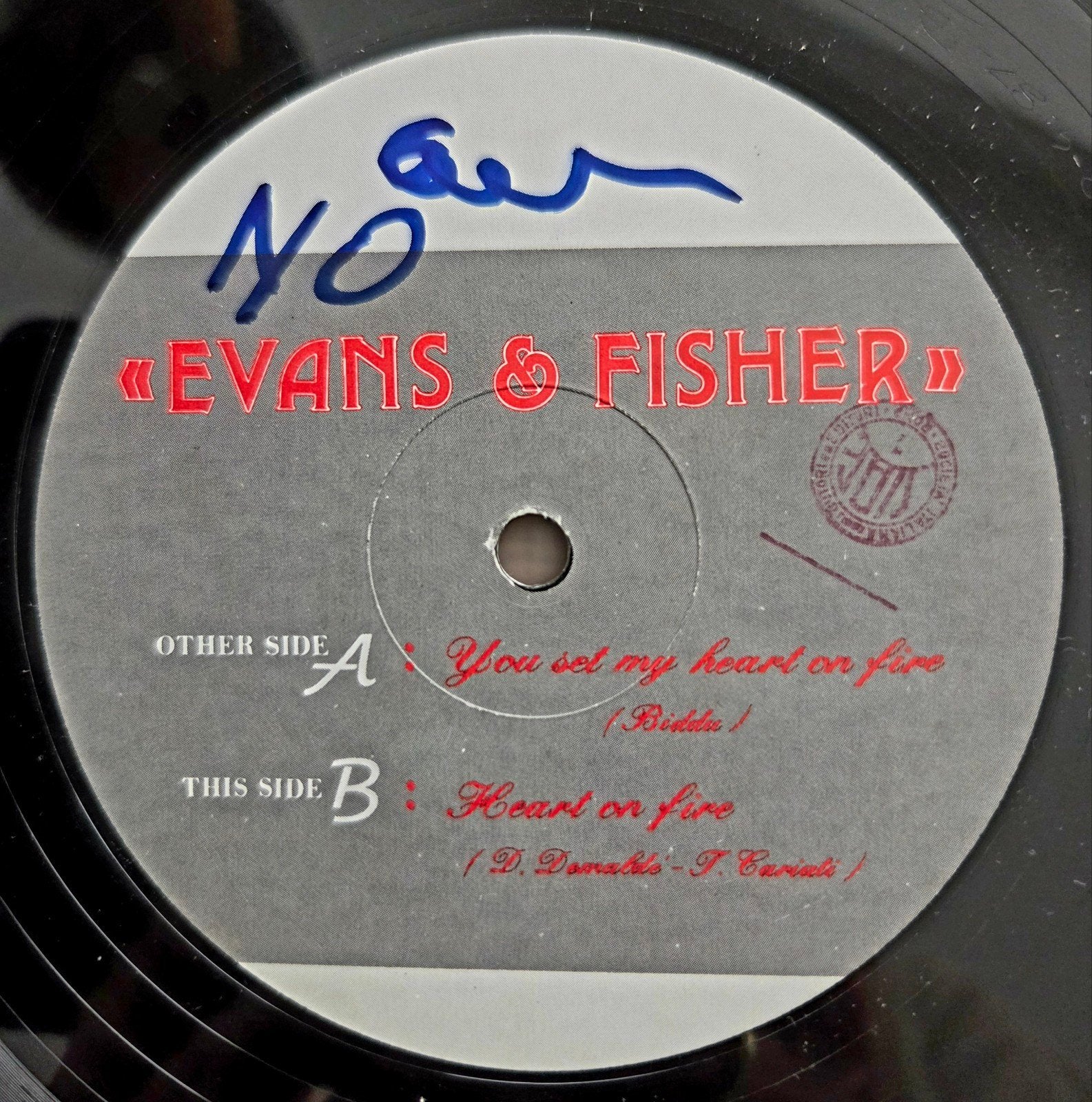 Evans & Fisher - You Set My Heart On Fire, 12" Maxi Single, Ophalen of Verzenden, 12 inch