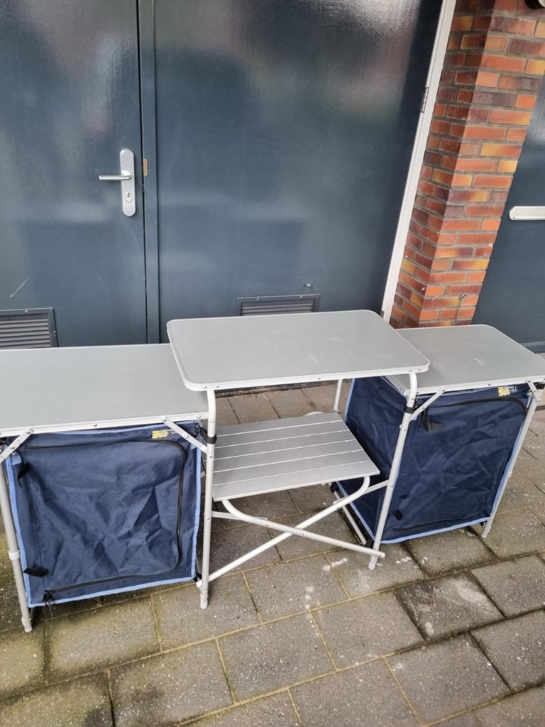 Campart inklapbare keuken kast 172x52cm, Ophalen, Zo goed als nieuw, Campingkast