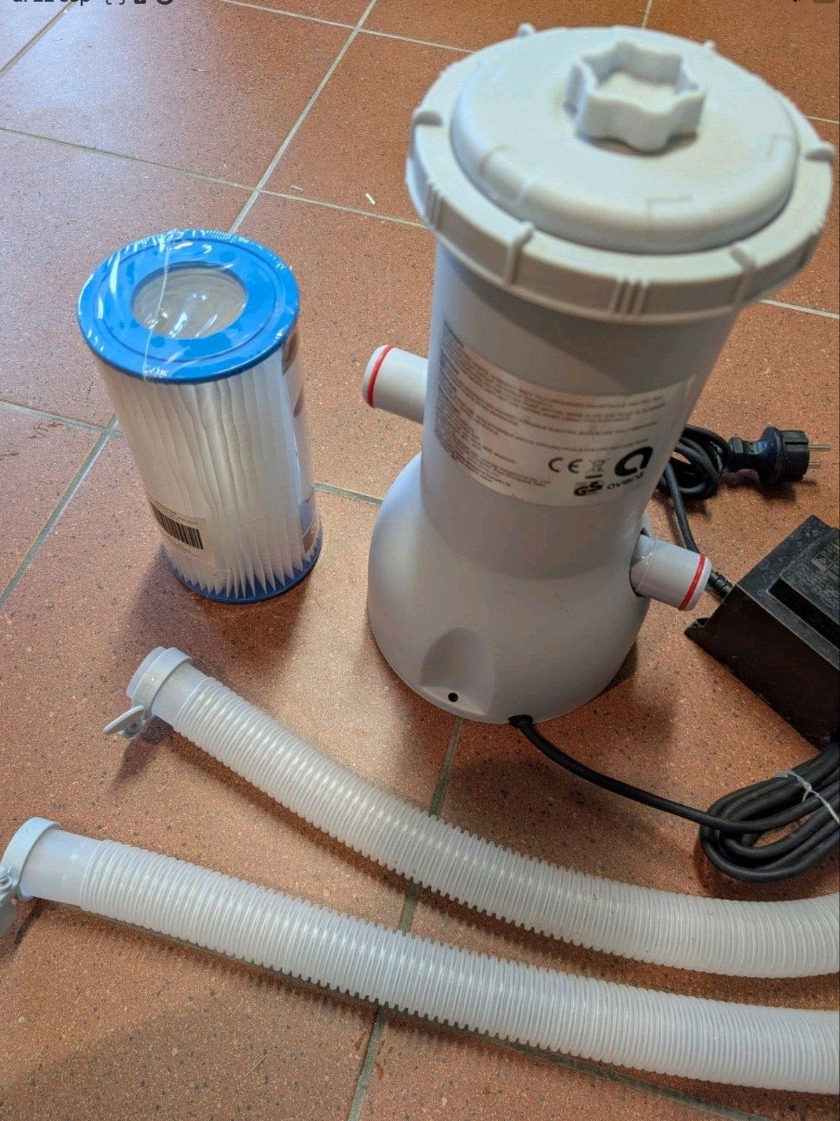 Avenli zwembadpomp met filter en slangen, Ophalen of Verzenden, Zo goed als nieuw, Zwembadpomp