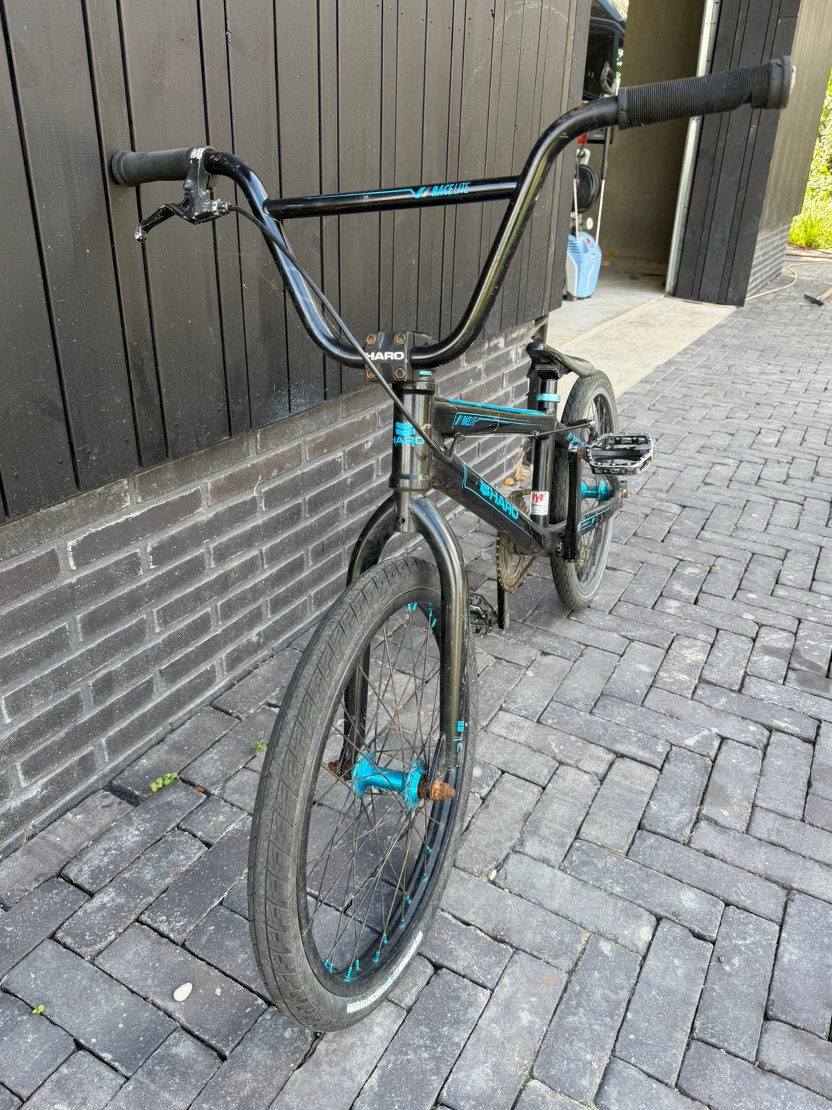 Haro Racelite Pro BMX – zwart/blauw – 20 inch, Ophalen, 16 tot 20 inch, Staal, Zo goed als nieuw