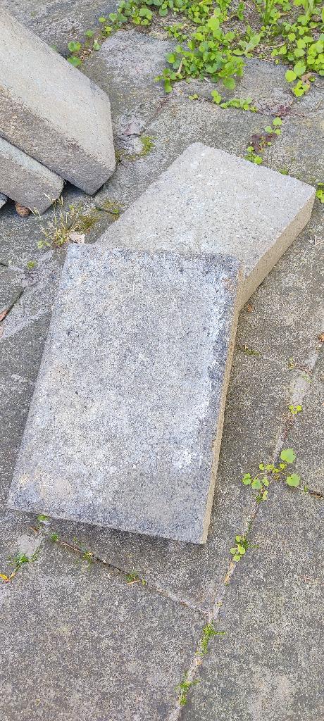 Terrastegels (gratis af te halen), Tuin en Terras, Tegels en Klinkers, Ophalen, Gebruikt, 10 m² of meer, Beton