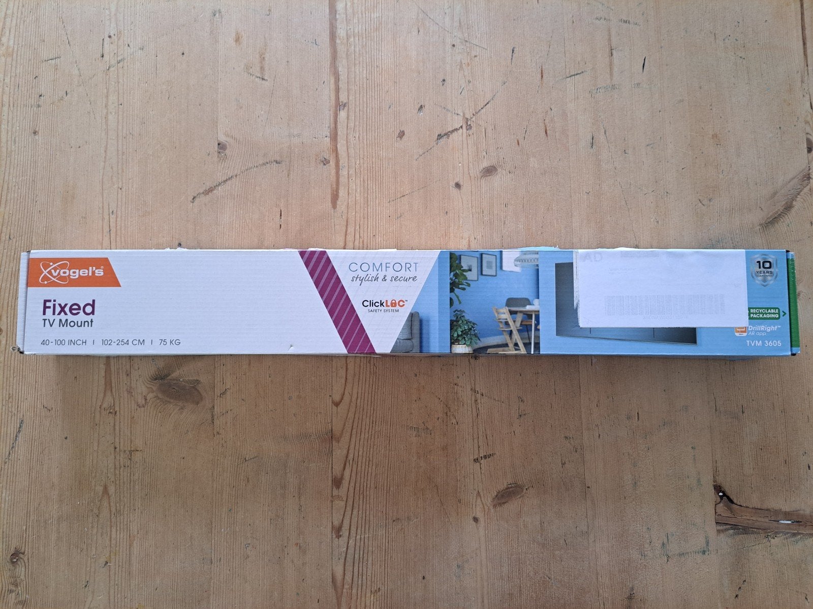 TVM 3605 Vogel's Fixed TV Muurbeugel 40-100 inch (Nieuw), Ophalen, Nieuw