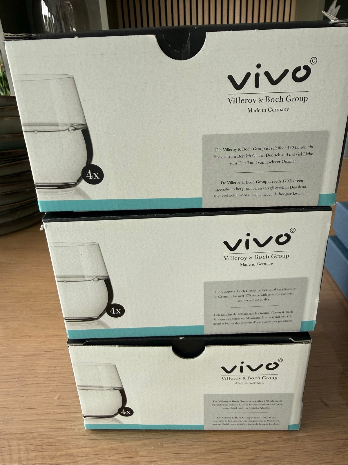 Vivo Villeroy & Boch Group Glazen - Set van 12, Ophalen of Verzenden, Nieuw, Glas, Overige merken