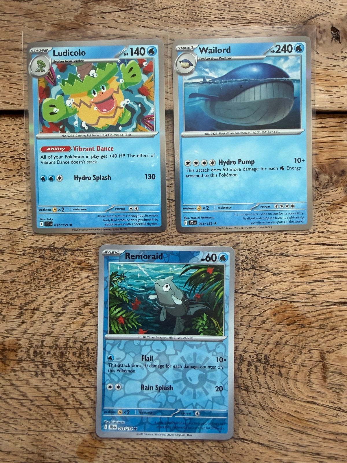 3 JTG kaarten (reverse) holo’s, Ophalen of Verzenden, Zo goed als nieuw, Meerdere kaarten, Foil