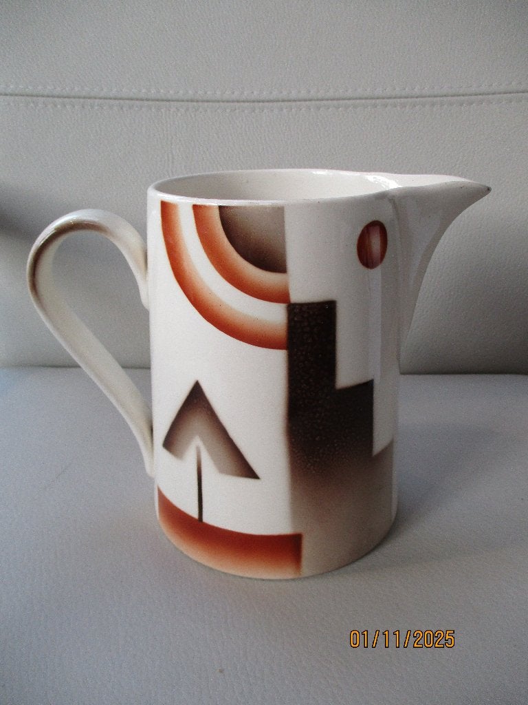 Société Céramique - kan - Art Deco - 1930 - Maastricht, Ophalen of Verzenden, Gebruikt, Overige kleuren