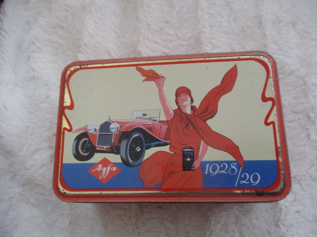 vintage blik Agfa 1928/1929, Verzamelen, Blikken, Ophalen of Verzenden, Zo goed als nieuw, Overige, Overige merken