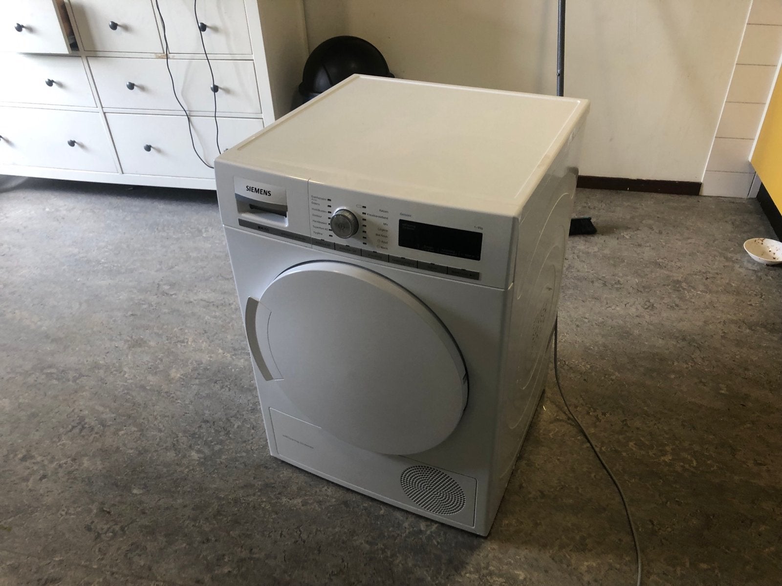 Siemens WT44W562NL Condensdroger - 9 kg - A++, Witgoed en Apparatuur, Wasdrogers, Ophalen, 8 tot 10 kg, Zo goed als nieuw, 85 tot 90 cm