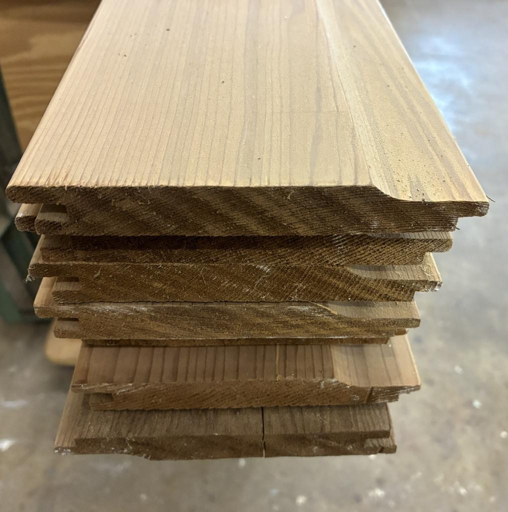 Western Red Cedar rabatdelen 425 x 14 x 1,8cm 10 euro p/m, Doe-het-zelf en Verbouw, Hout en Planken, Ophalen, Minder dan 25 mm