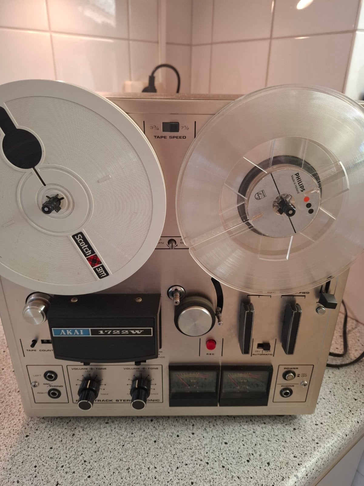 Izgs akai 1722 w alles werkt, Audio, Tv en Foto, Ophalen, Bandrecorder