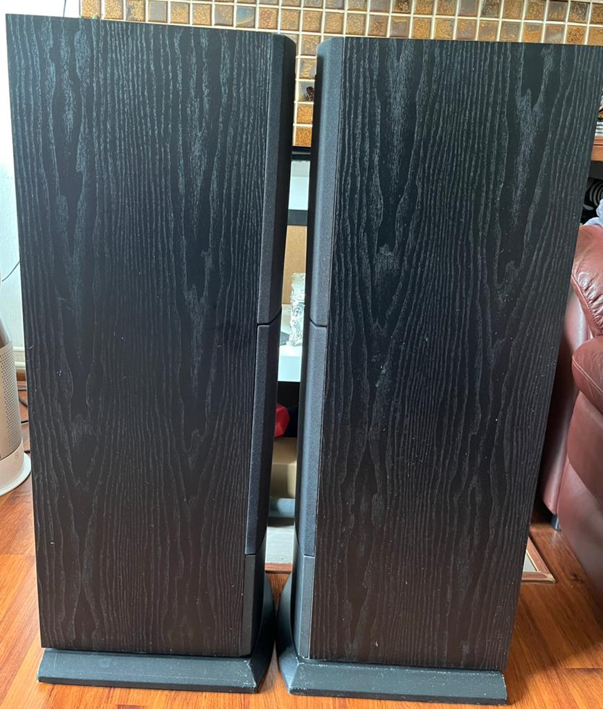 🔊Kef Q50 & Yamaha DSP-A590 Versterker set met Extra’s, Zo goed als nieuw, 120 watt of meer, Front, Rear of Stereo speakers, Ophalen