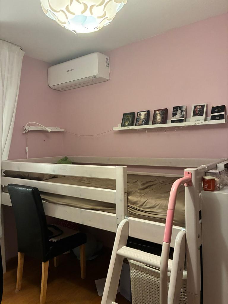 Hoogslaper wit met trap 90x200, Kinderen en Baby's, Kinderkamer | Stapelbedden en Hoogslapers, Ophalen of Verzenden, Gebruikt