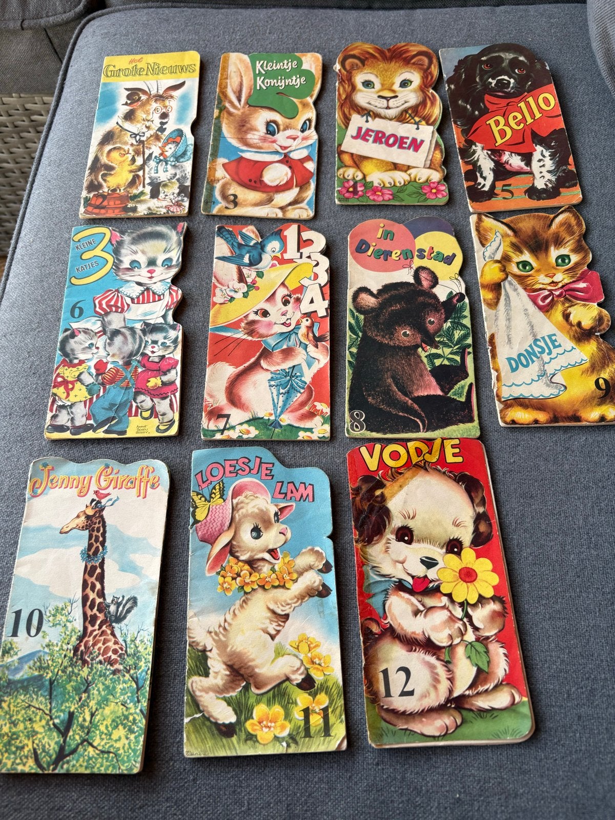 11 van de 12 Radion Dierenboekjes 1955  Bijna complete serie, Ophalen of Verzenden, Gelezen, Uitklap-, Voel- of Ontdekboek, 3 tot 4 jaar