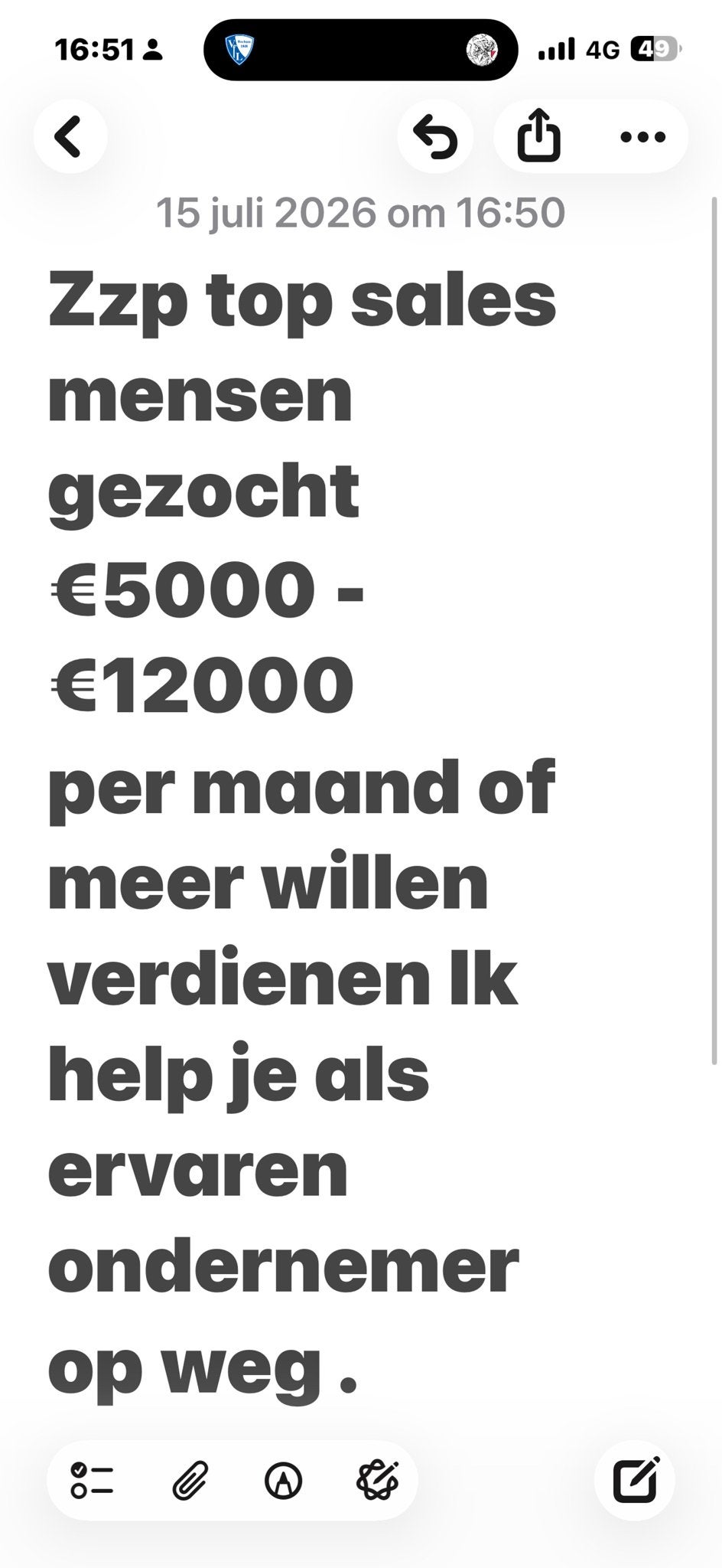 Zelfstandige verkopers gezocht ( hoge verdiensten), 33 - 40 uur, Overige vormen