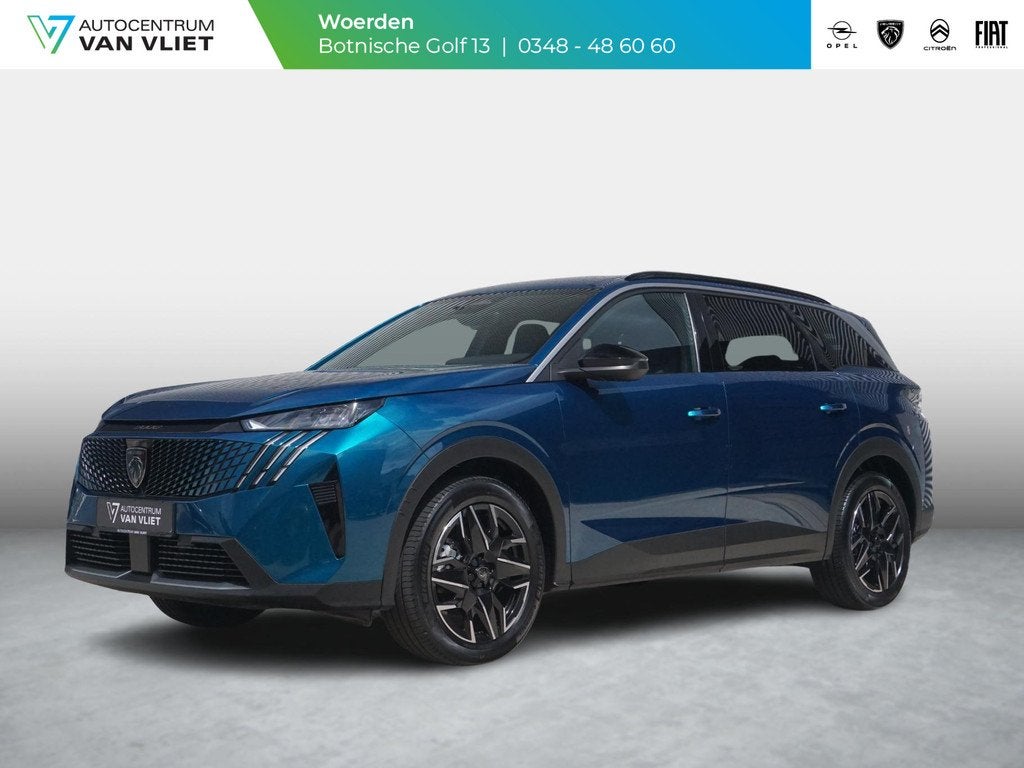 Peugeot 5008 1.2 Hybrid 145 Allure 7p Camera achter, Auto's, Peugeot, Gebruikt, 1199 cc, Blauw, Parkeersensor