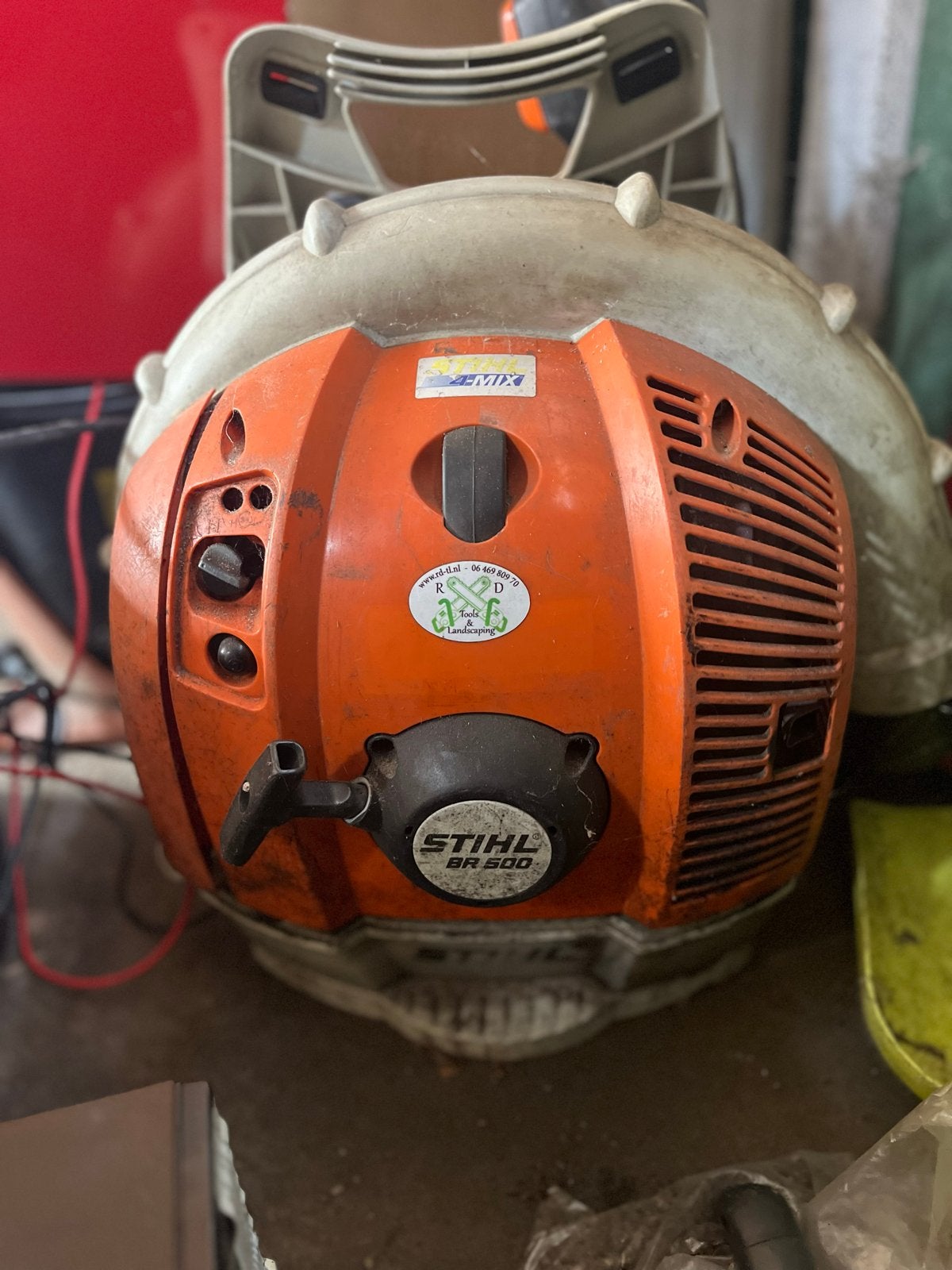 Stihl BR 600 Bladblazer - Krachtig en Betrouwbaar, Tuin en Terras, Ophalen, Gebruikt, Benzine, Ruggedragen