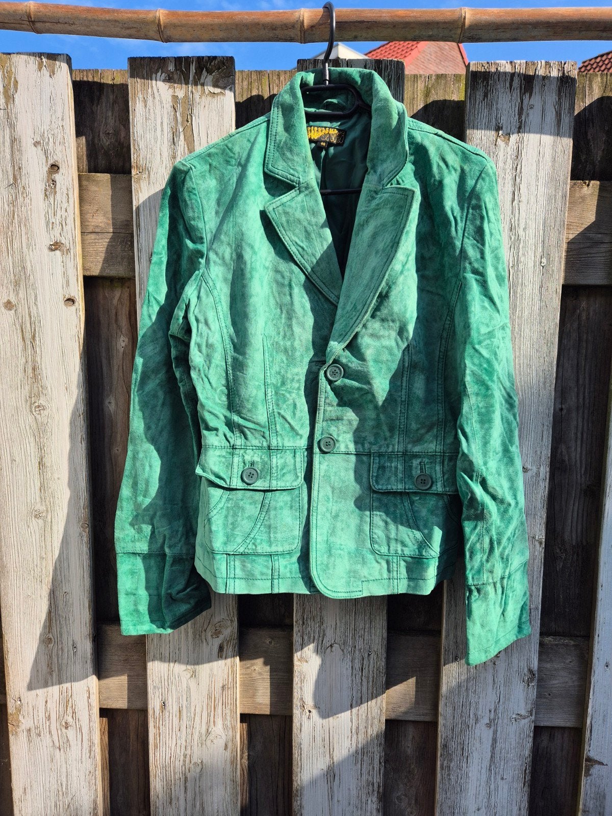 groene blazer Benshe maat 40 vintage, Maat 38/40 (M), Ophalen of Verzenden, Jasje, Bensche