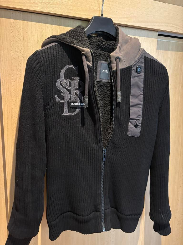G-Star Raw sweater met capuchon maat L, Ophalen of Verzenden, Gedragen, Maat 52/54 (L), Zwart