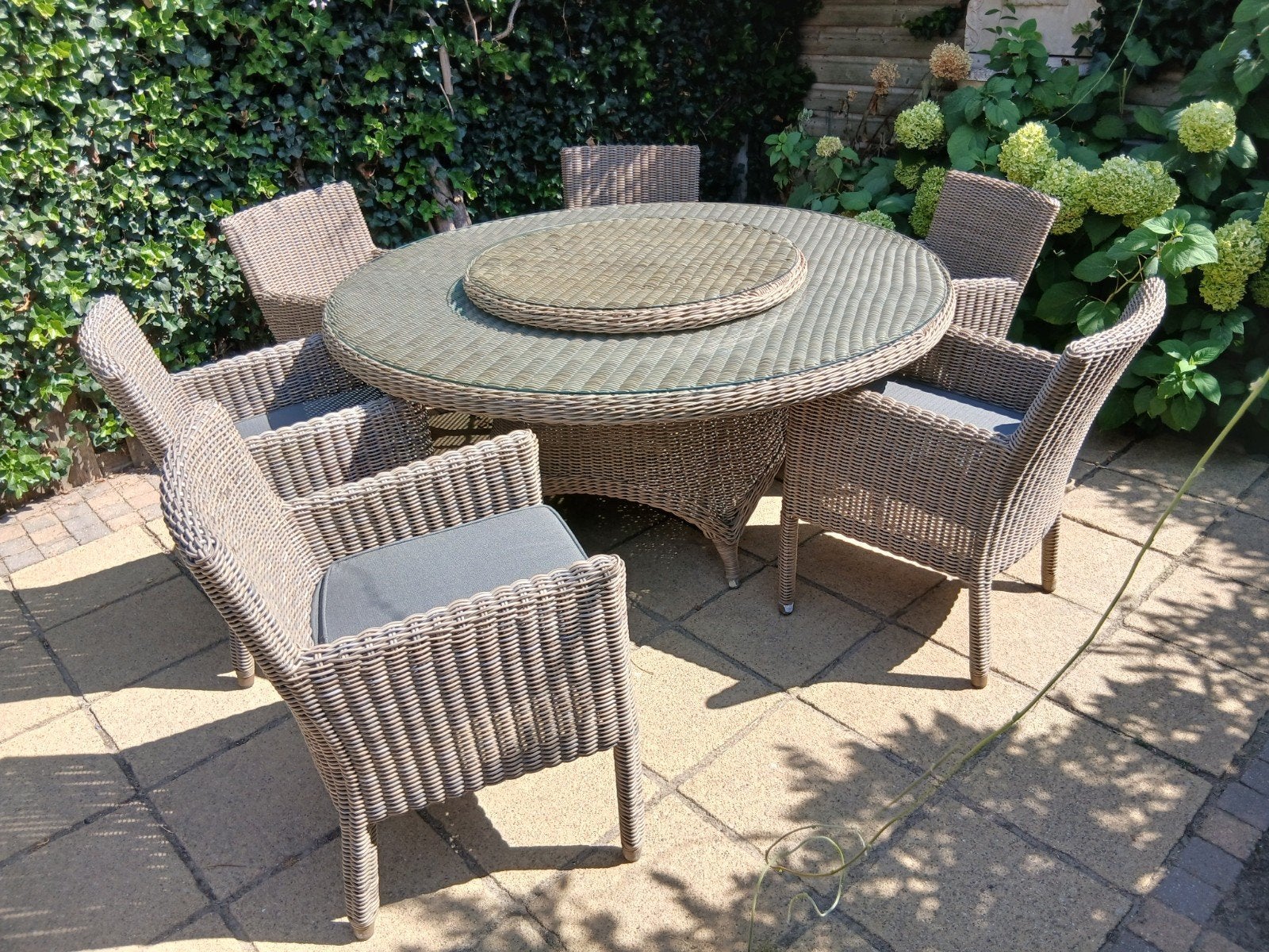 6 persoons tuinset (4SO)4 Seasons Outdoor !!!, Ophalen, 6 zitplaatsen, Zo goed als nieuw, Wicker