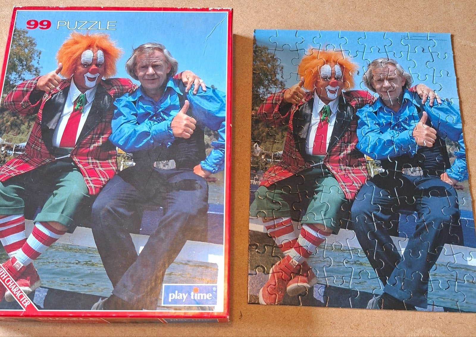 Vintage Bassie & Adriaan Puzzel - Play Time 99 Stukjes, Ophalen of Verzenden, Gebruikt, Tv, Gebruiksvoorwerp