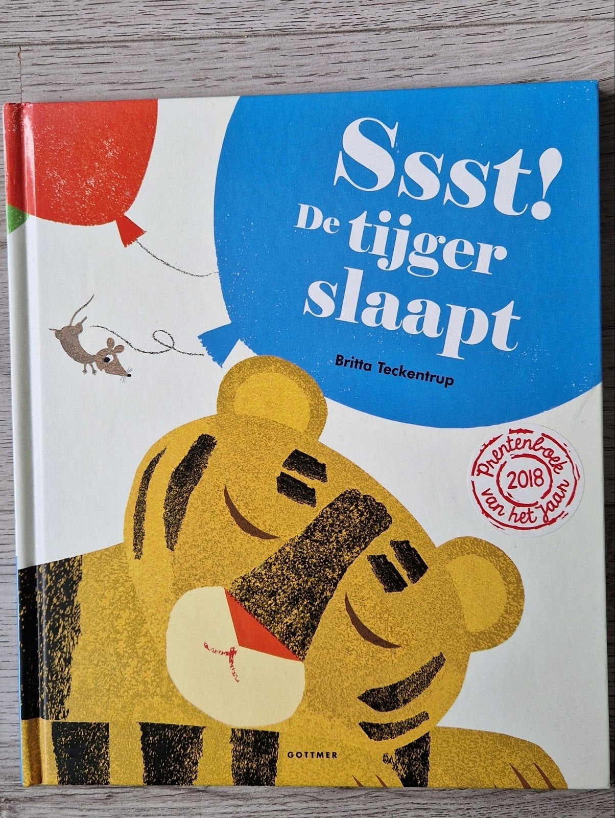 Ssst De Tijger Slaapt- Britta Teckentrup - prentenboek, Ophalen of Verzenden