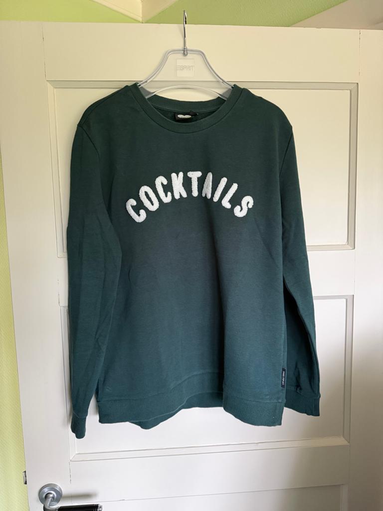 Catwalk Junkie 'Cocktails' sweater - Maat L, Ophalen of Verzenden, Zo goed als nieuw, Maat 42/44 (L), Groen