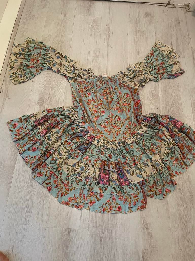 Ibiza/Boho offshoulder jurkje - Sumitra - All size, Kleding | Dames, Jurken, Overige kleuren, Maat 42/44 (L), Ophalen of Verzenden