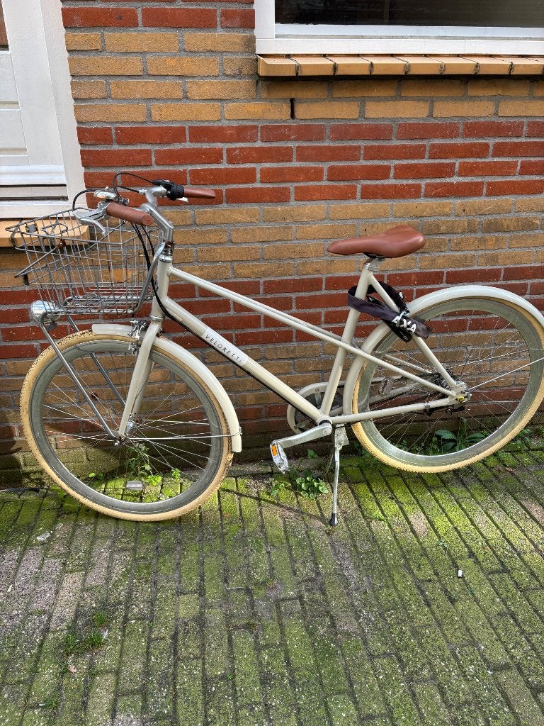 Veloretti pebble grey 3speed handbrakes, Versnellingen, Zo goed als nieuw, 50 tot 53 cm, Ophalen