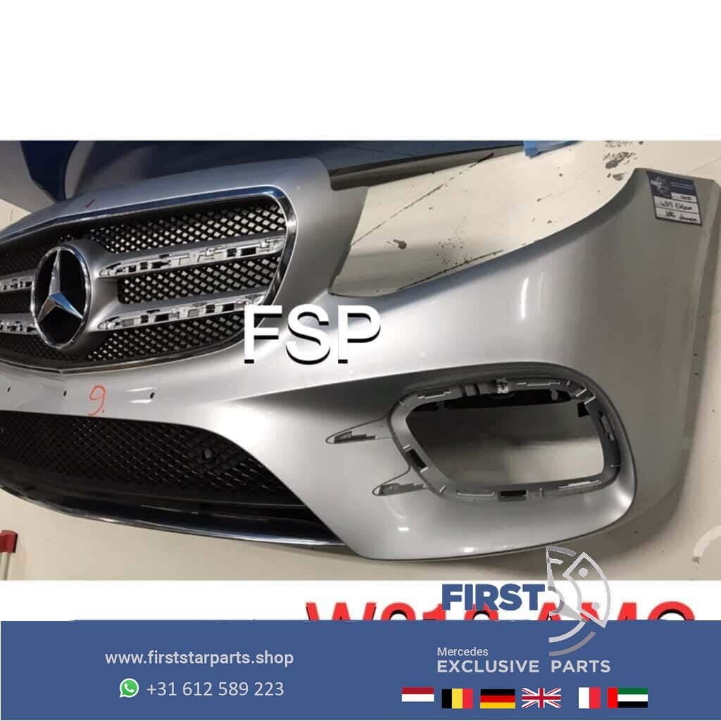 W213 AMG Voorbumper Mercedes E Klasse grijs zilver Origineel, Auto-onderdelen, Gebruikt, -, Voor, Ophalen of Verzenden