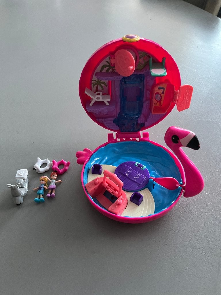Polly pocket flamingo, Ophalen of Verzenden, Zo goed als nieuw, Meisje
