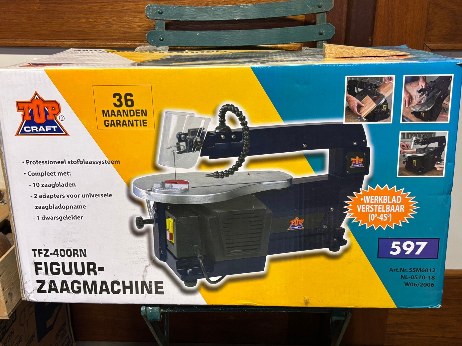 Nieuw in de doos. Figuurzaag top craft, Ophalen, Zo goed als nieuw, 30 tot 70 mm, Figuurzaag